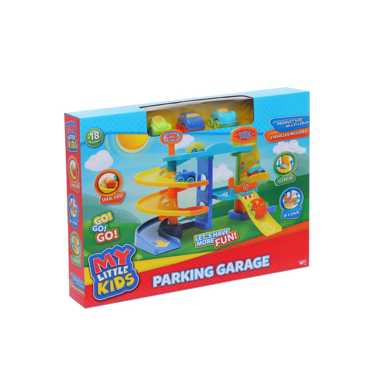 MY LITTLE KIDS - Parking Rampa Espiral Ascensor 46x31x28 cm