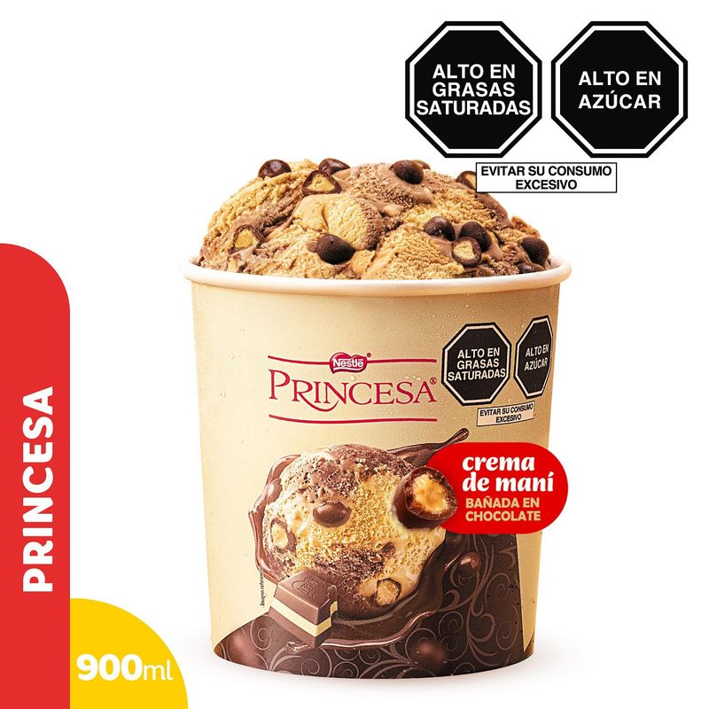 DONOFRIO - Helado Princesa Chocolate Maní 900mL