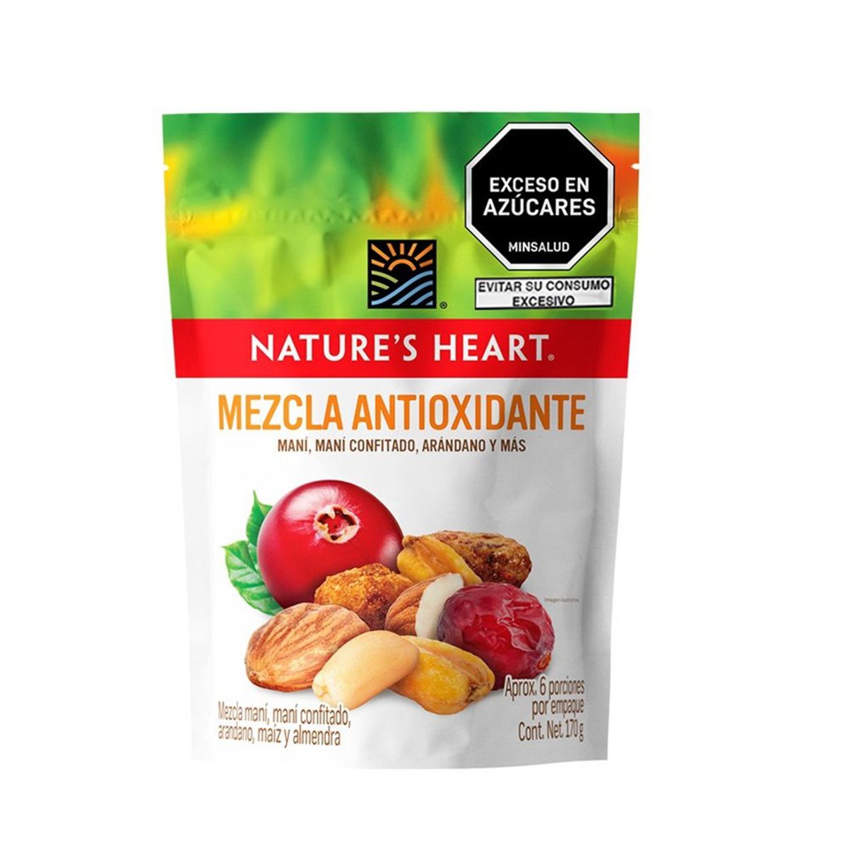 NATURES HEART - Frutos Secos Natures Heart Mezcla Antioxidante Empaque 170 g