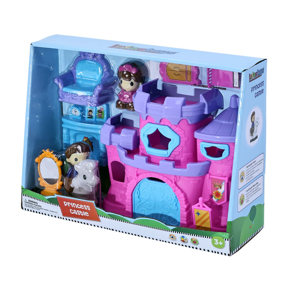 INFANT TOYS - Set Castillo Rosado 10 Pzas