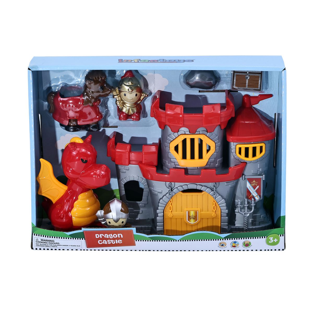 INFANT TOYS - Set Castillo Rojo 8 Pzas