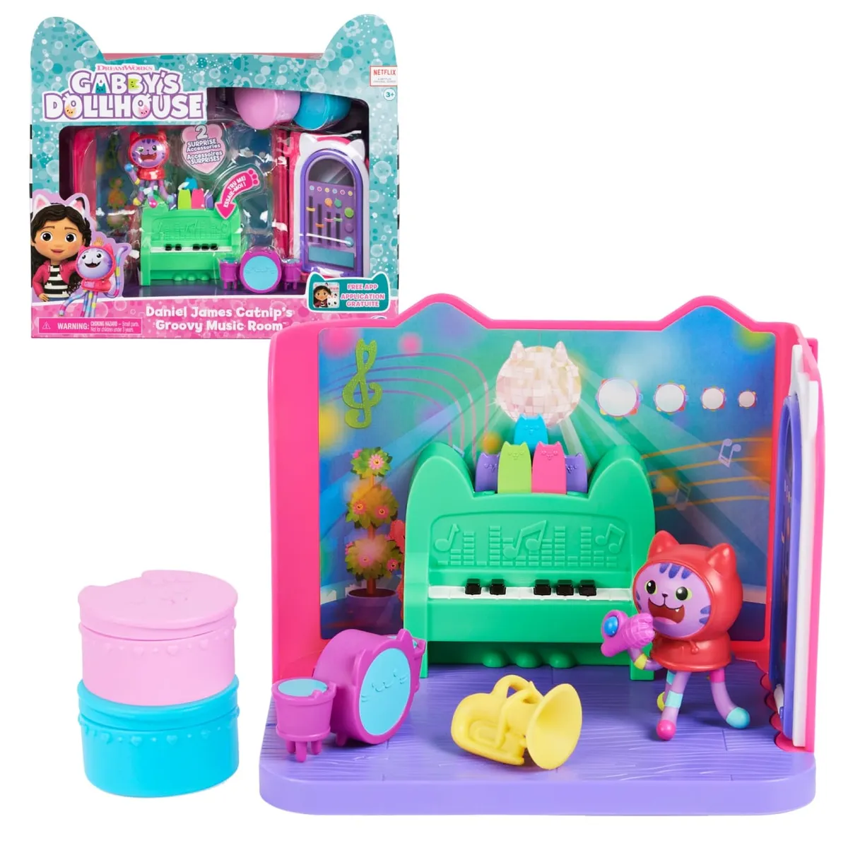 GABBY'S DOLLHOUSE - Set de Juego Cuarto de Lujo Asst