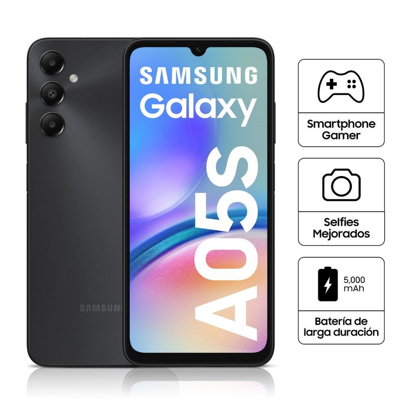SAMSUNG - GALAXY A05S 6GB 128 GB BLACK