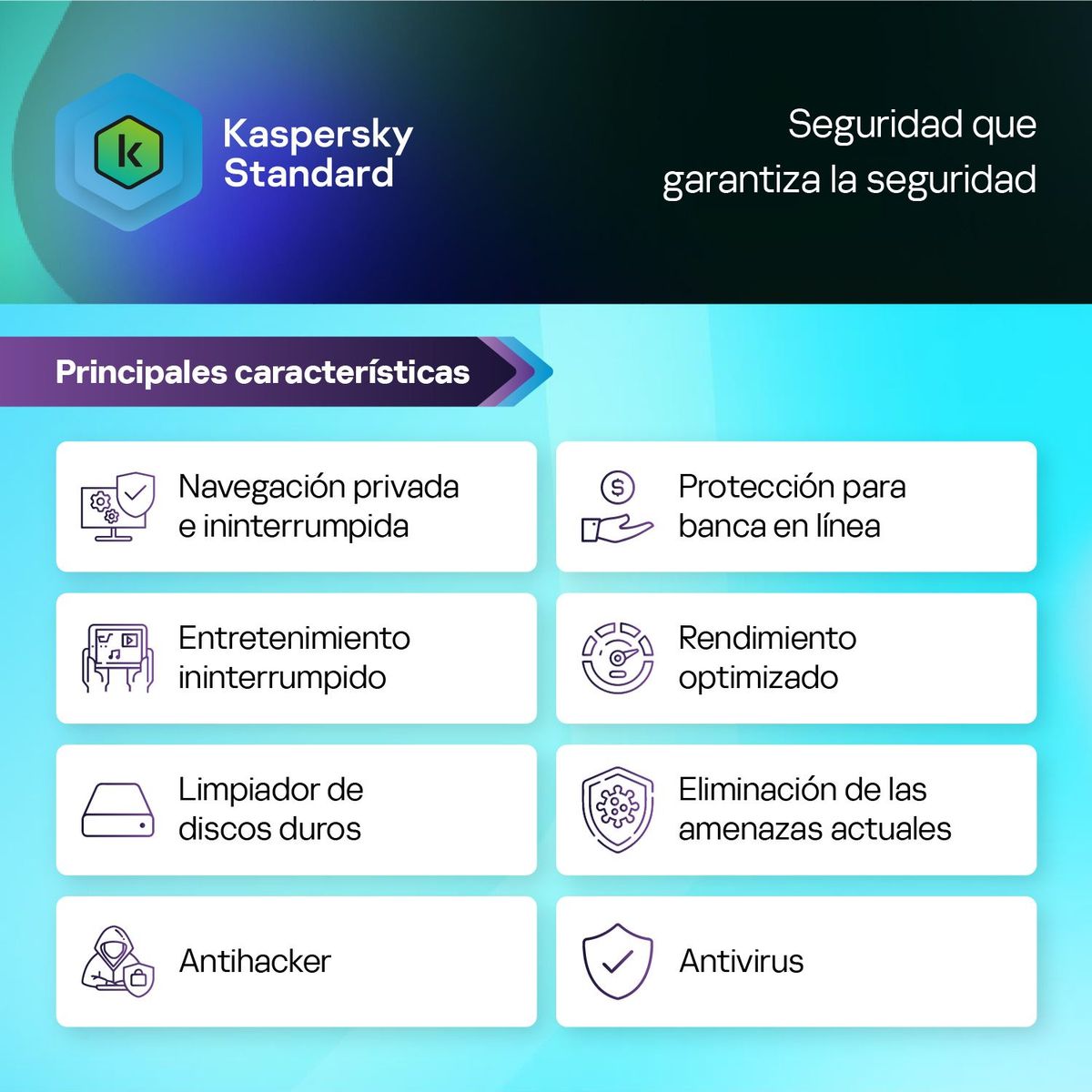 KASPERSKY - Antivirus Standard 1 Dispositivo 1 Año
