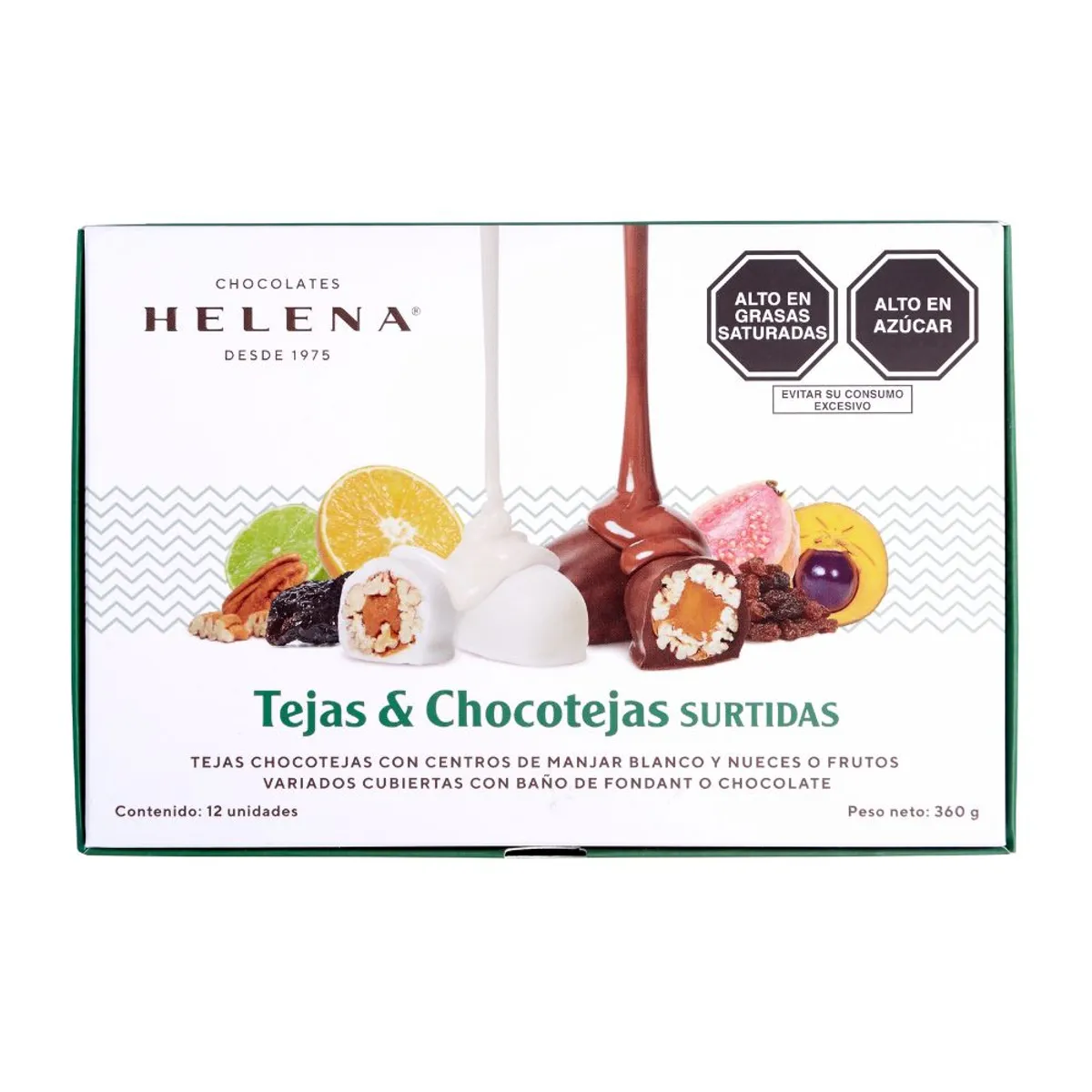 HELENA - Tejas y Chocotejas Helena Surtidas Caja 360 g