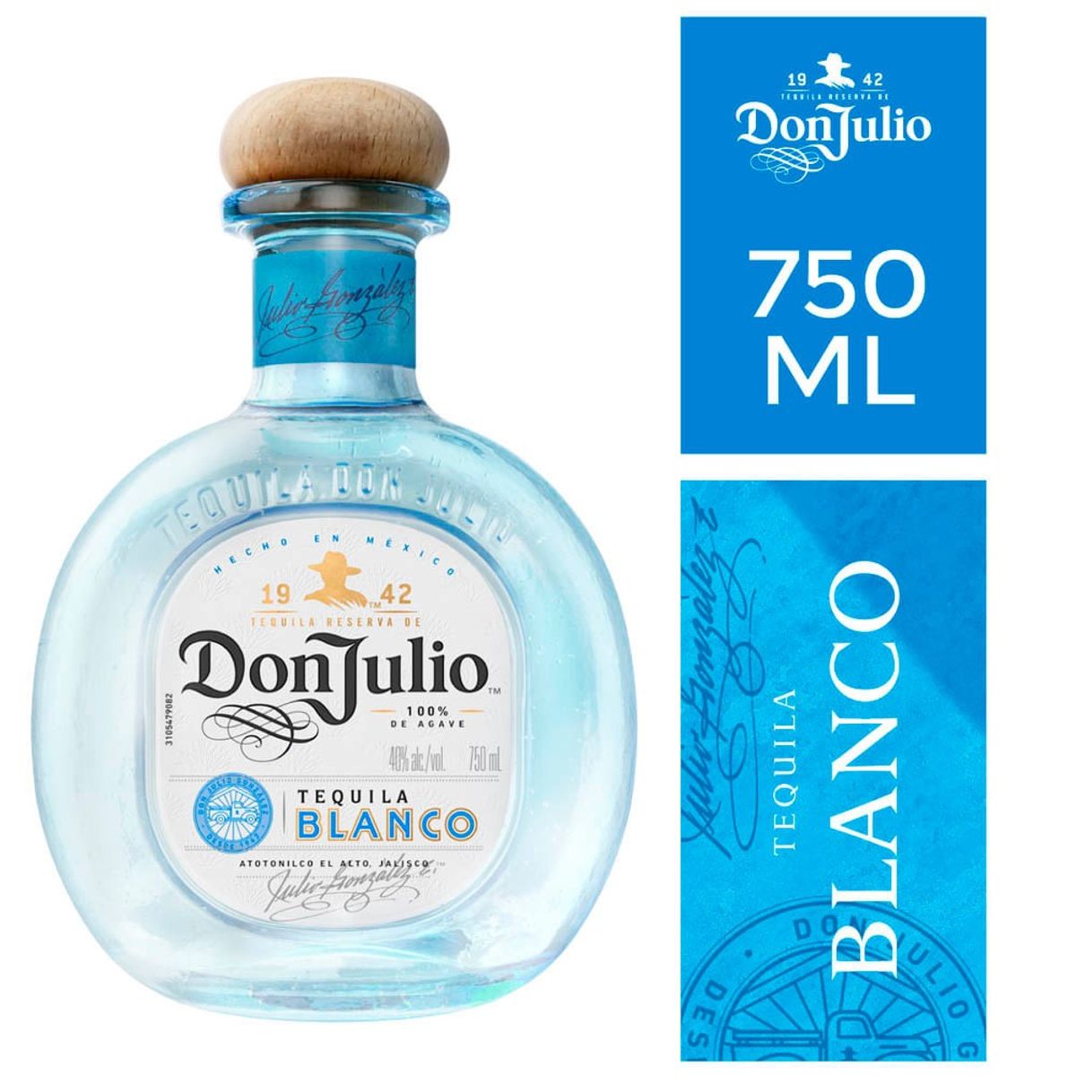 DON JULIO - Tequila Don Julio Blanco Botella 750 mL