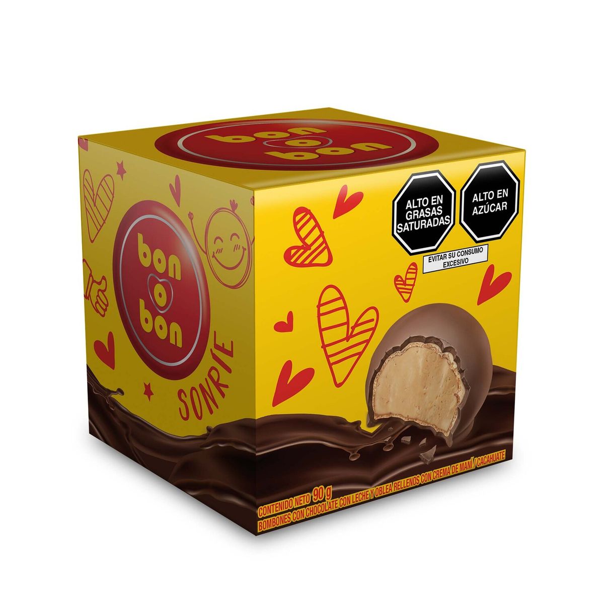 BON O BON - Bombones De Chocolate Bon O Bon   Caja 90 g