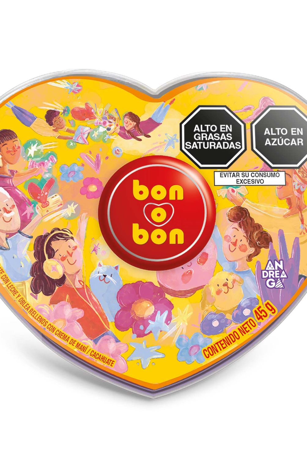 BON O BON - Petit Corazón Bon O Bon Envase 6 Und