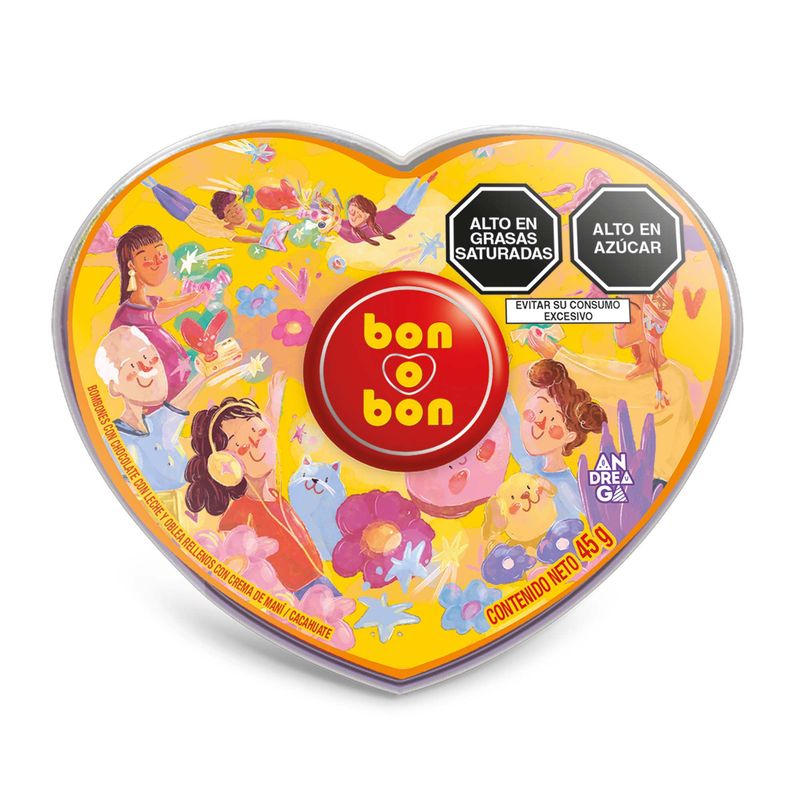 BON O BON - Petit Corazón Bon O Bon Envase 6 Und