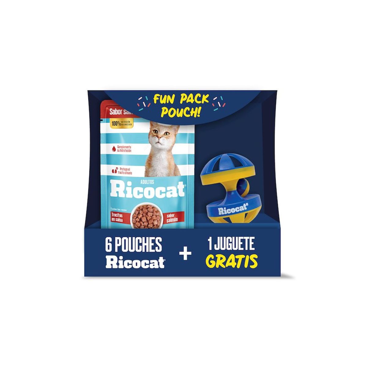 RICOCAT - Pack Alimento Húmedo Gatos Ricocat Sabores Variados Caja 510 g