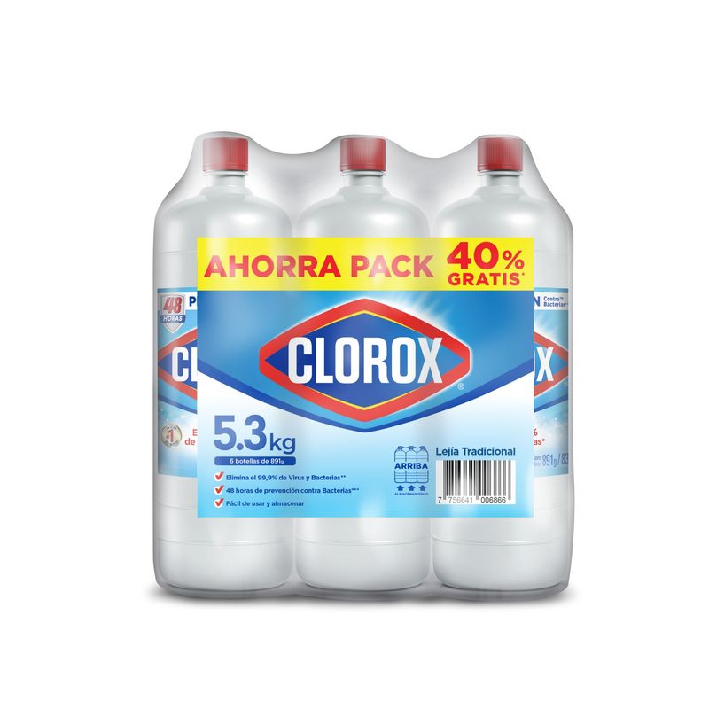 CLOROX - Lejía Clorox  6 botellas