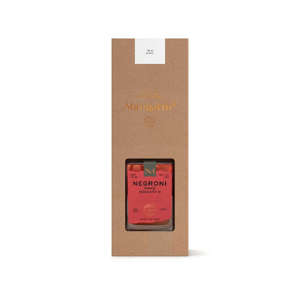 ABROGATTO18 - Licor Abrogatto18 Negroni Botella 110 mL