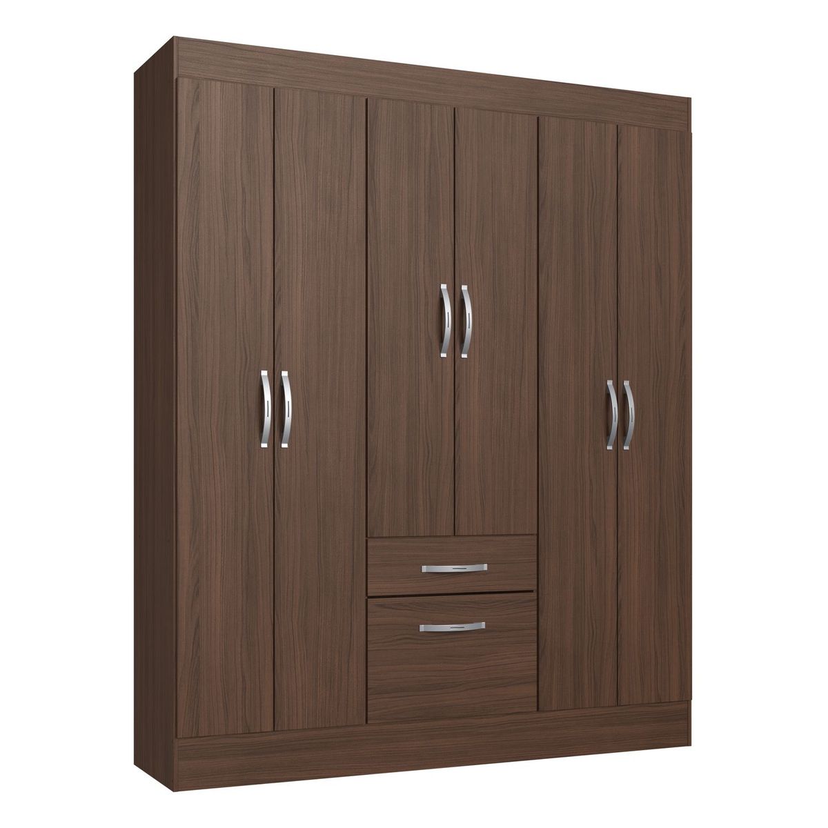 CASA JOVEN - Ropero 6 Puertas 1 Cajon 1 Zapatera
