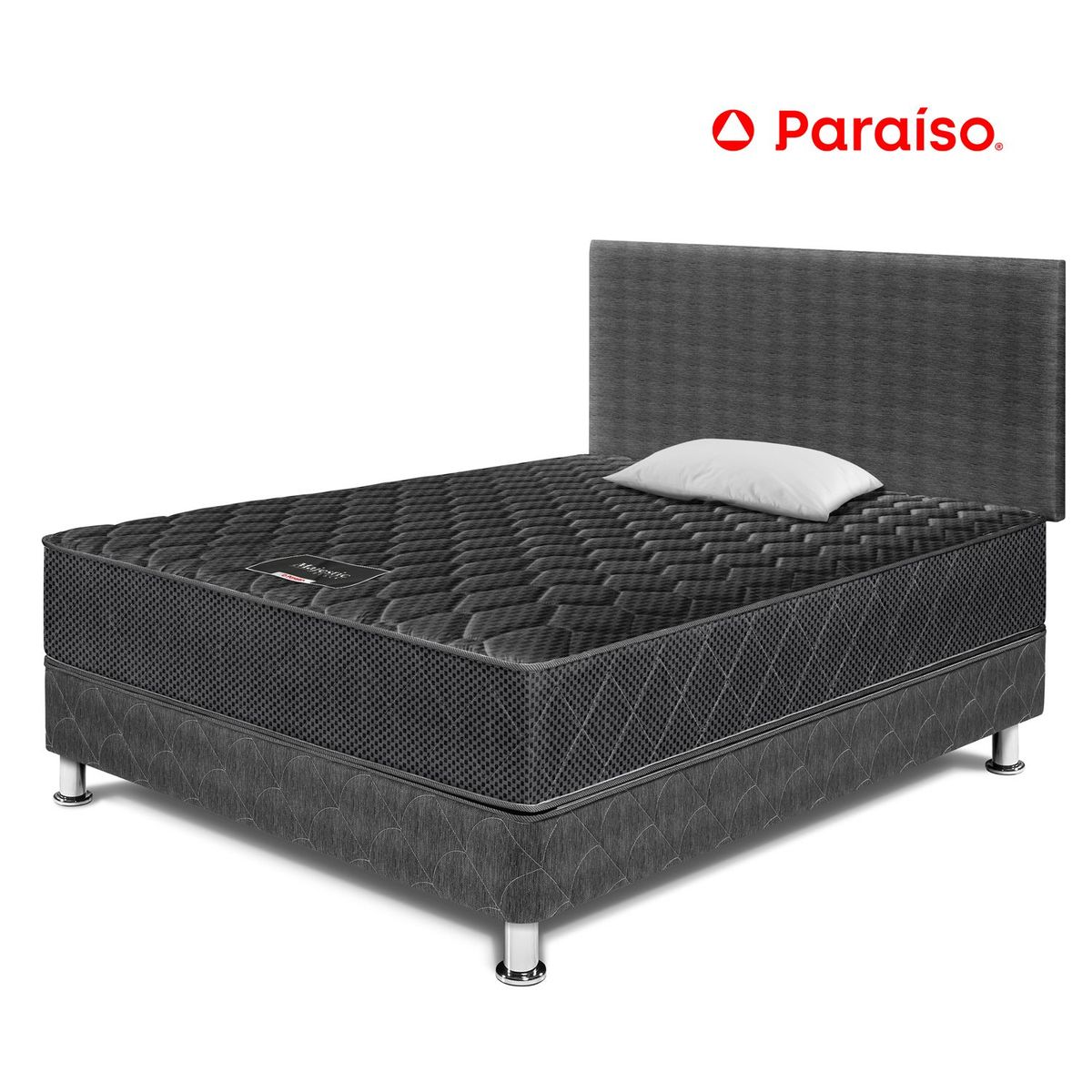 PARAISO - Dormitorio Majestic Black 1.5 Plazas