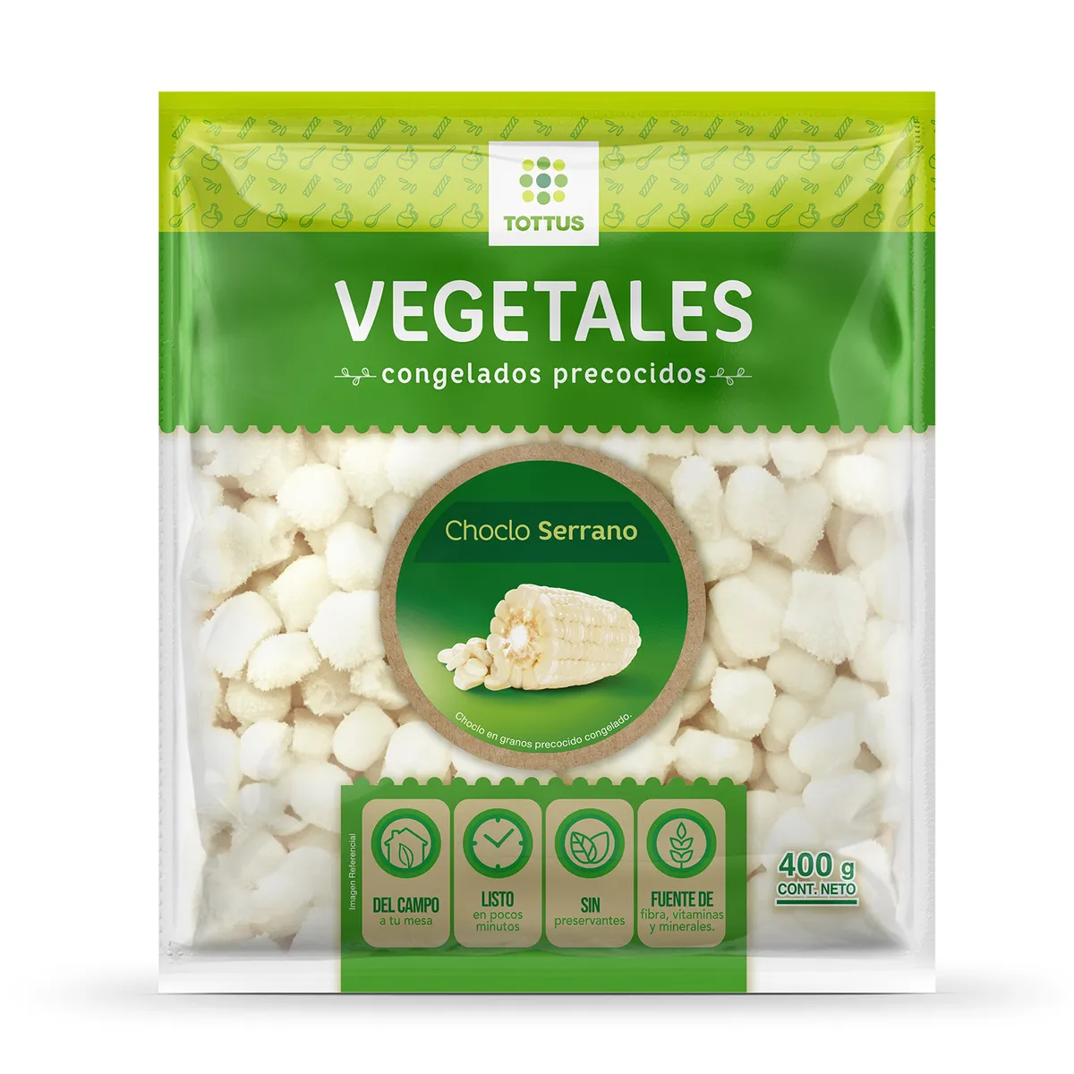 TOTTUS - Choclo Serrano en Granos Tottus Bolsa 400 g