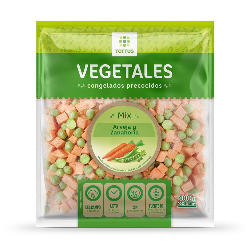 TOTTUS - Mix Arveja  y Zanahoria Tottus 400 g