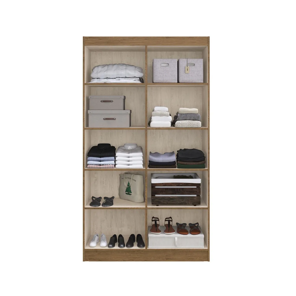 CASA JOVEN - Multiuso 4 Puertas Off White Nogal