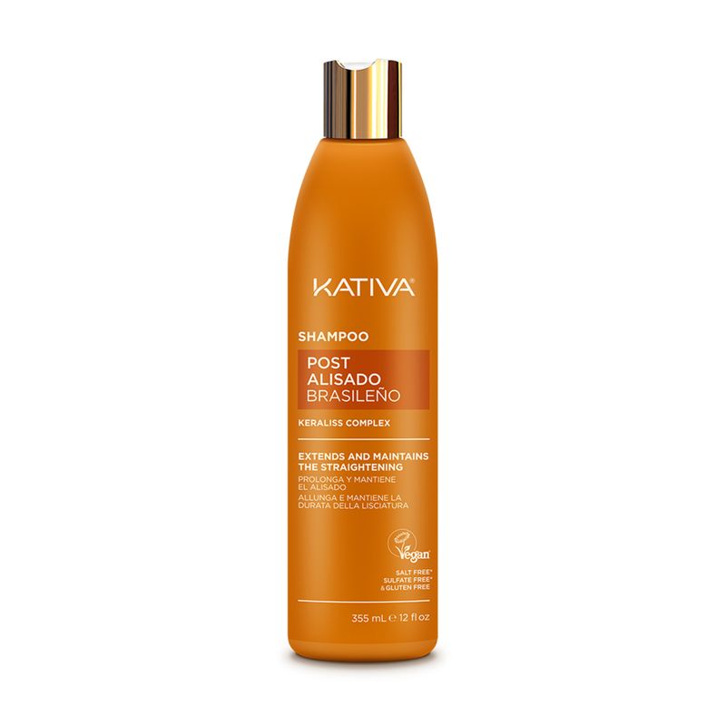 KATIVA - Shampoo Kativa Post Alisado Brasileño Envase 355 mL