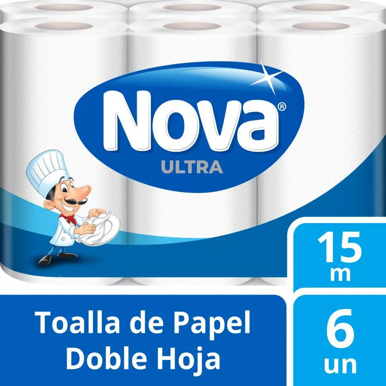 Papel Toalla Nova Ultra Doble Hoja Empaque 6 Und | Tottus Perú
