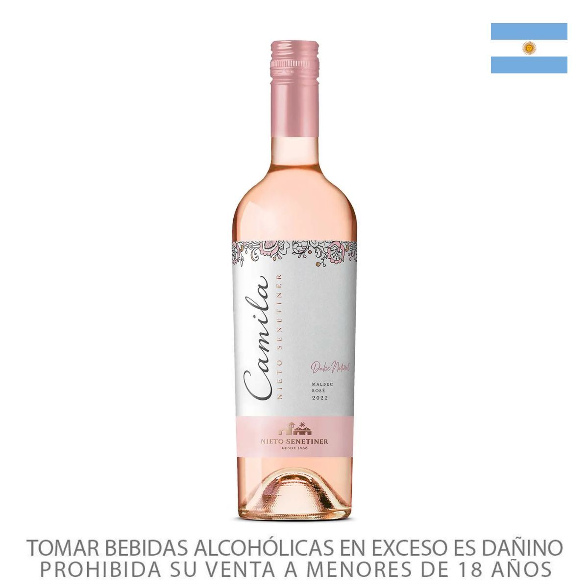 NIETO SENETINER - Vino Nieto Senetiner Camila Rosé Botella 750 mL