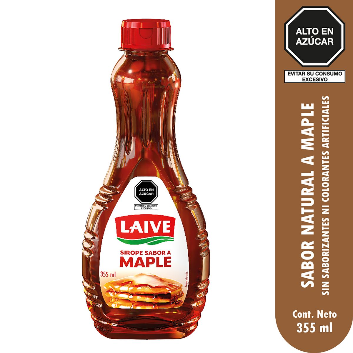 LAIVE - Sirope Sabor Maple Laive Botella 355 mL