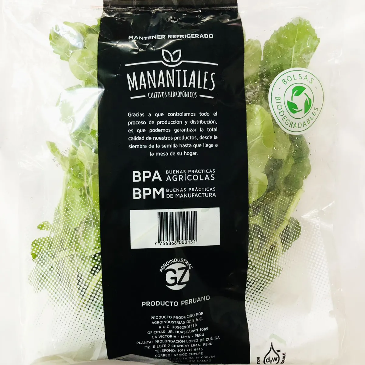 MANANTIALES - Arúgula Manantiales 150 g