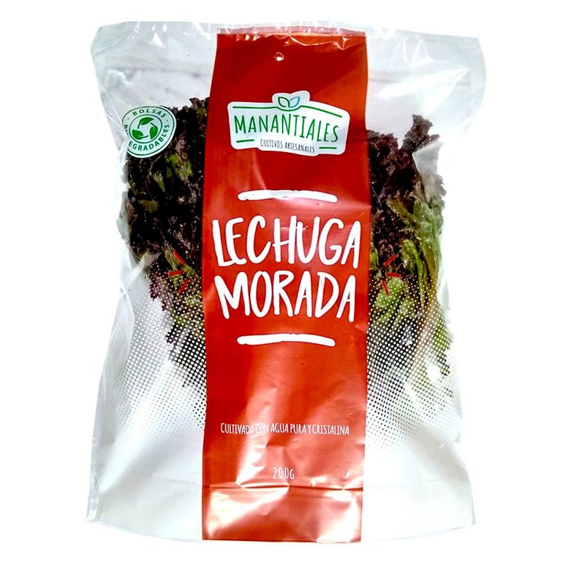 MANANTIALES - Lechuga Morada Manantiales 200 g