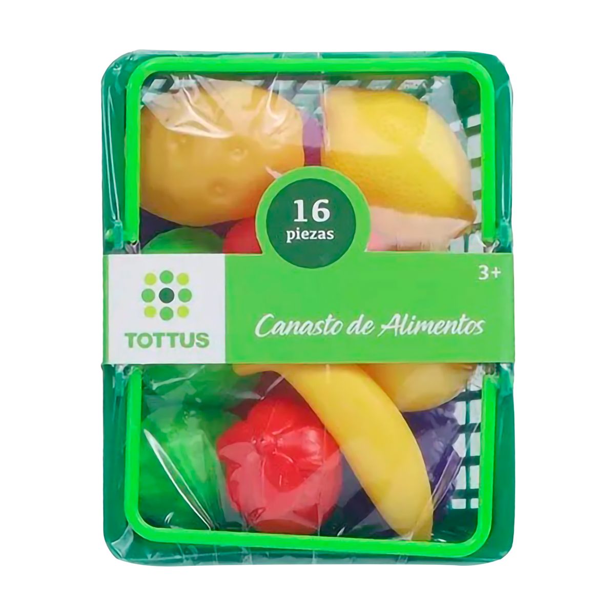 TOTTUS - Canasta Frutas y Verduras 16 Pzas