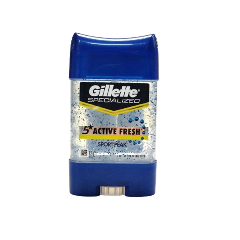 GILLETTE - Gel Antitranspirante Gillette Active Fresh Sport Peak Envase 82 g