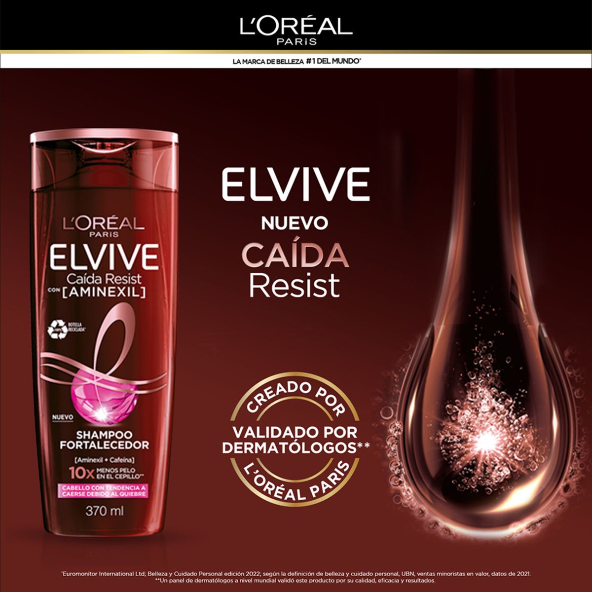 ELVIVE - Shampoo Elvive Caída Resist Botella 680 mL