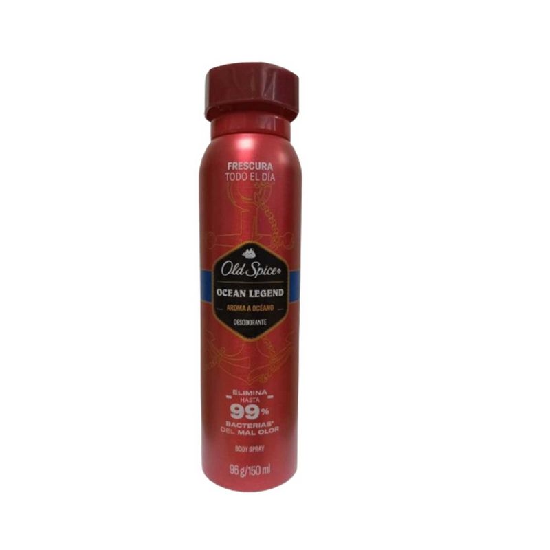 OLD SPICE - Desodorante Old Spice Corporal Aerosol Ocean Legend Envase 150 mL