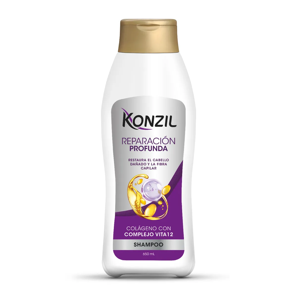 KONZIL - Shampoo Konzil Reparación Profunda Colágeno Envase 650 mL