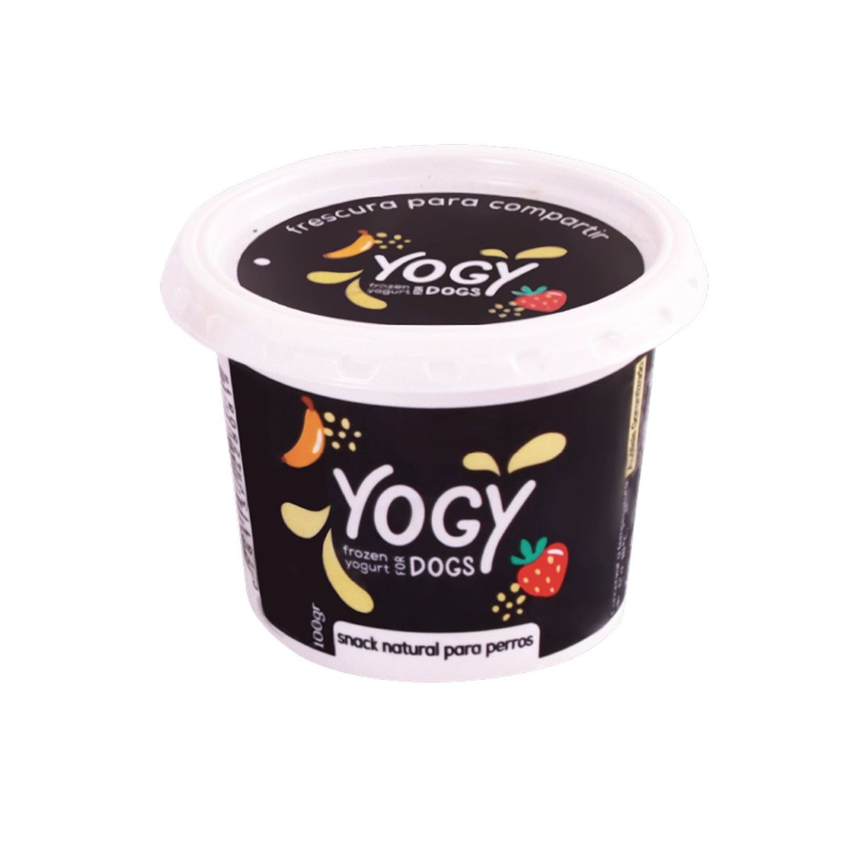 NATURAL HOME - Frozen Yogurt para Mascota Yogy Fresa Plátano Envase 100 g