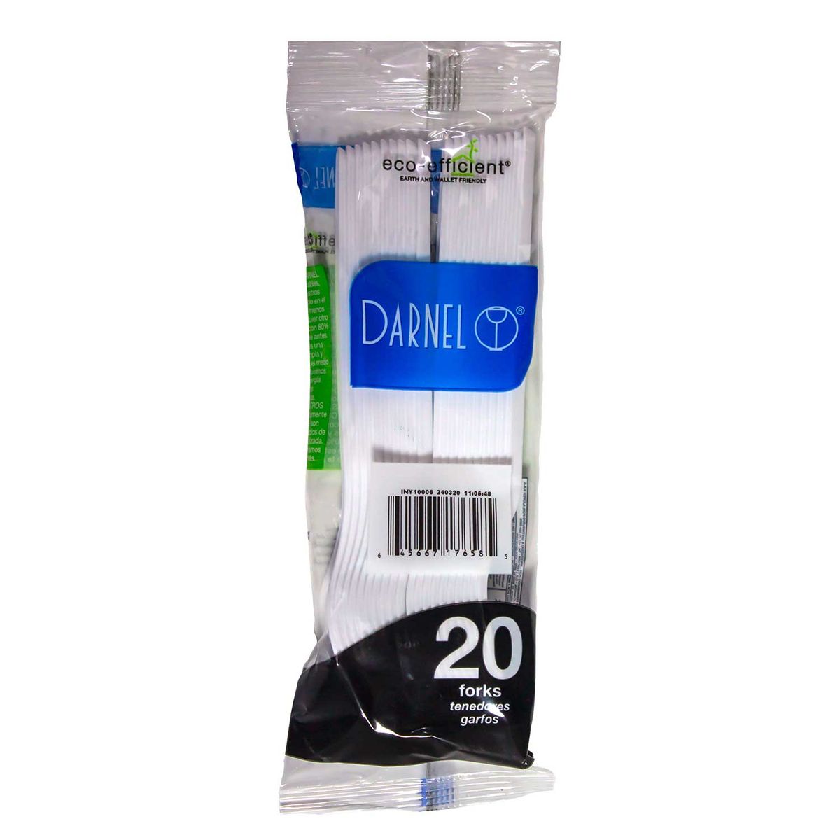 DARNEL - Tenedor Darnel Bistrot Series Blanco Empaque 20 Und