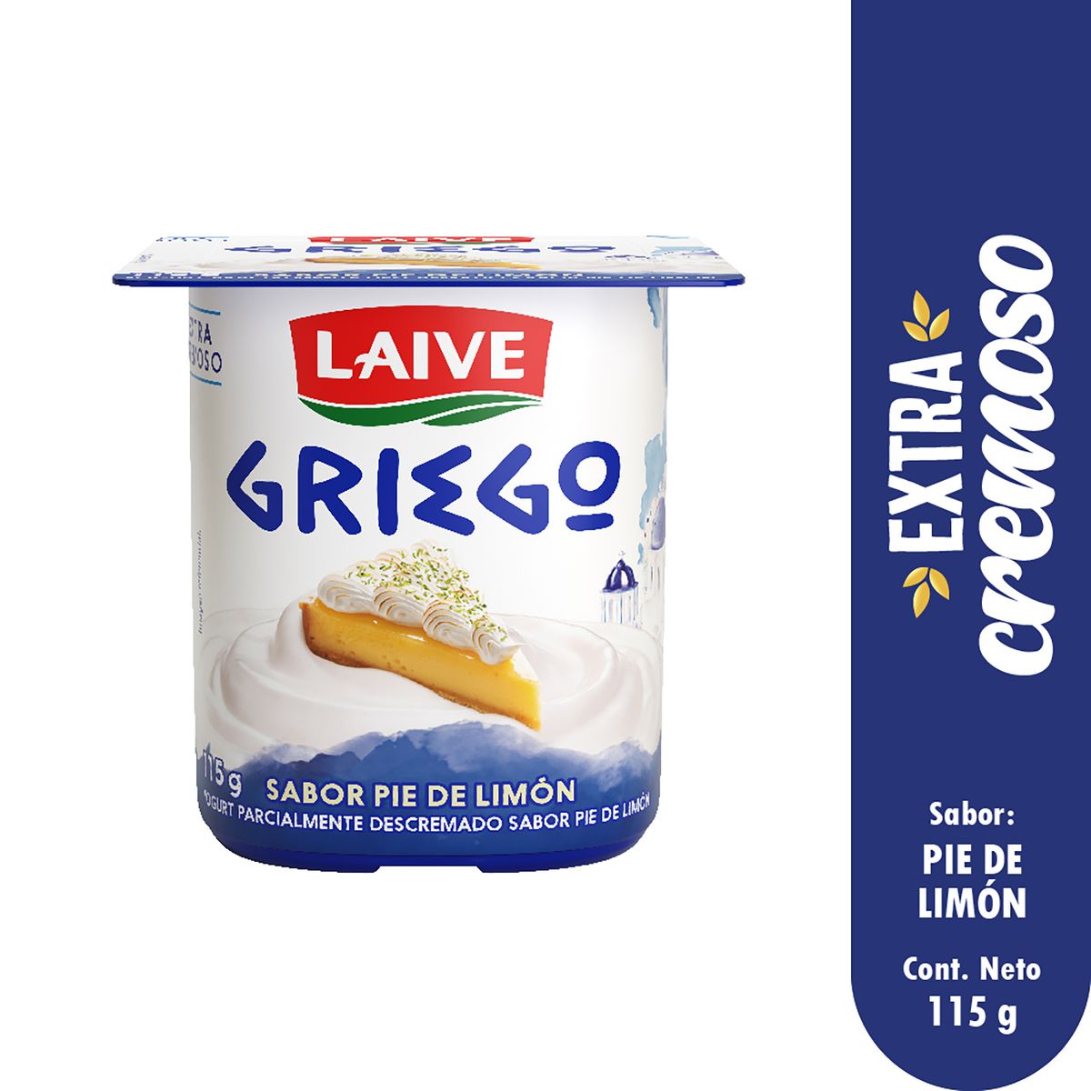 LAIVE - Yogurt Laive Griego Pie de Limón Envase 115 g
