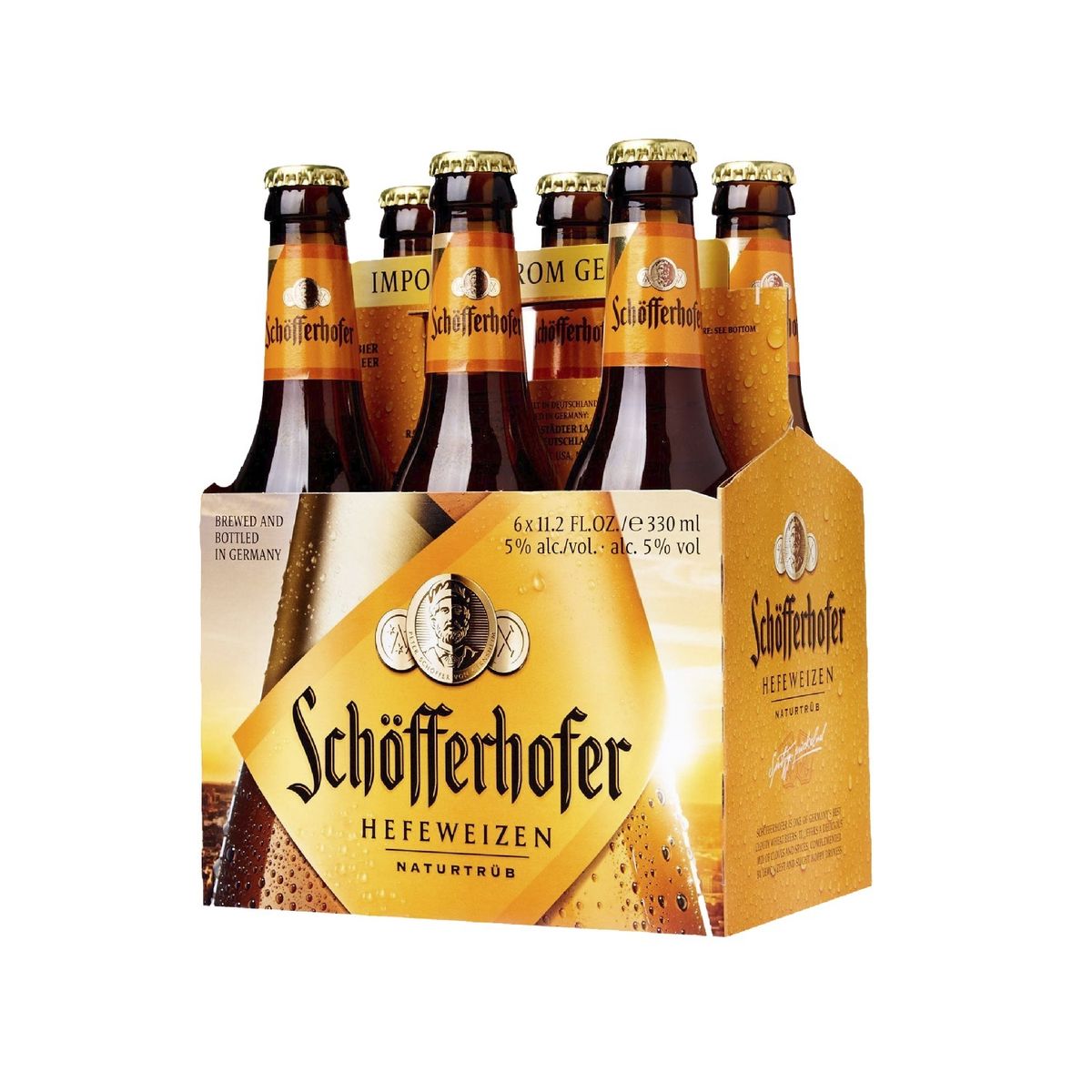 SCHOFFERHOFER - Cerveza de Malta Schofferhof Sixpack Botella 330 mL
