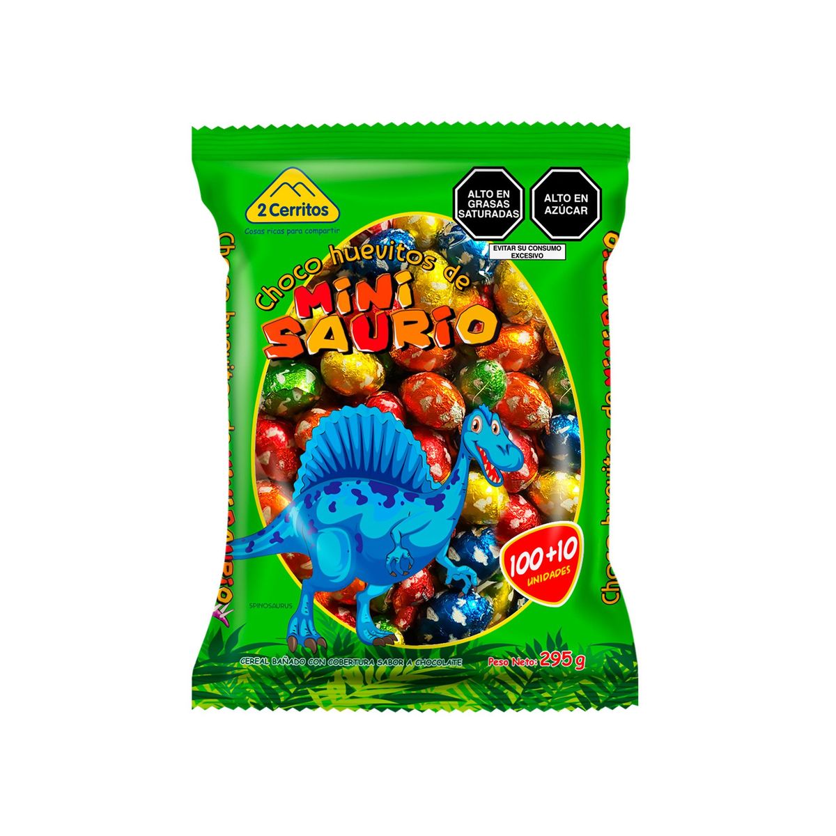 2 CERRITOS - Choco Huevitos Mini Saurio 2 Cerritos Bolsa 295 g