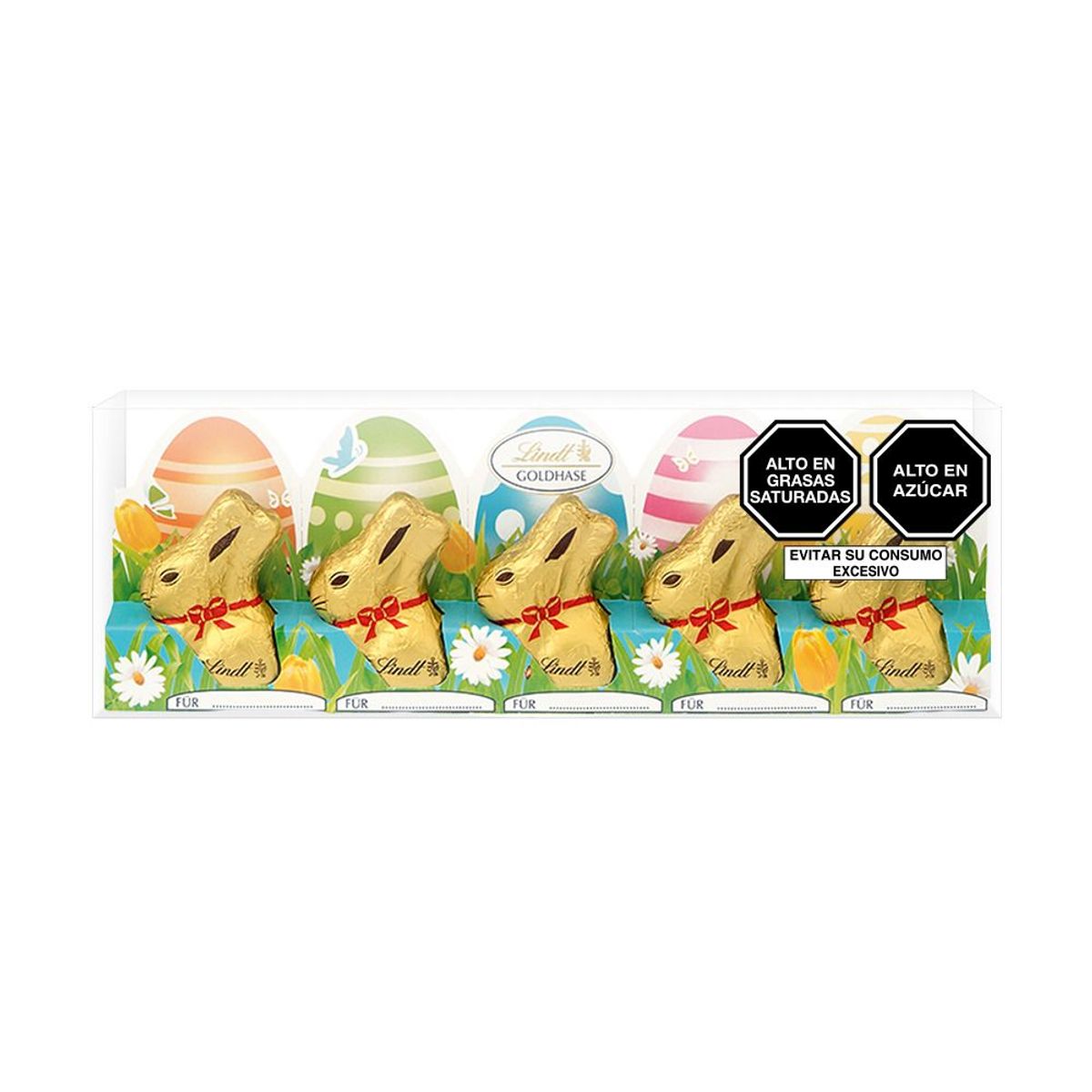 LINDT - Chocolate con Leche Lindt Mini Gold Bunny Empaque 50 g
