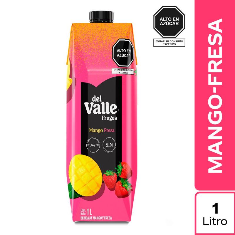 FRUGOS - BEBIDA FRUGOS DEL VALLE MANGO FRESA X 1L