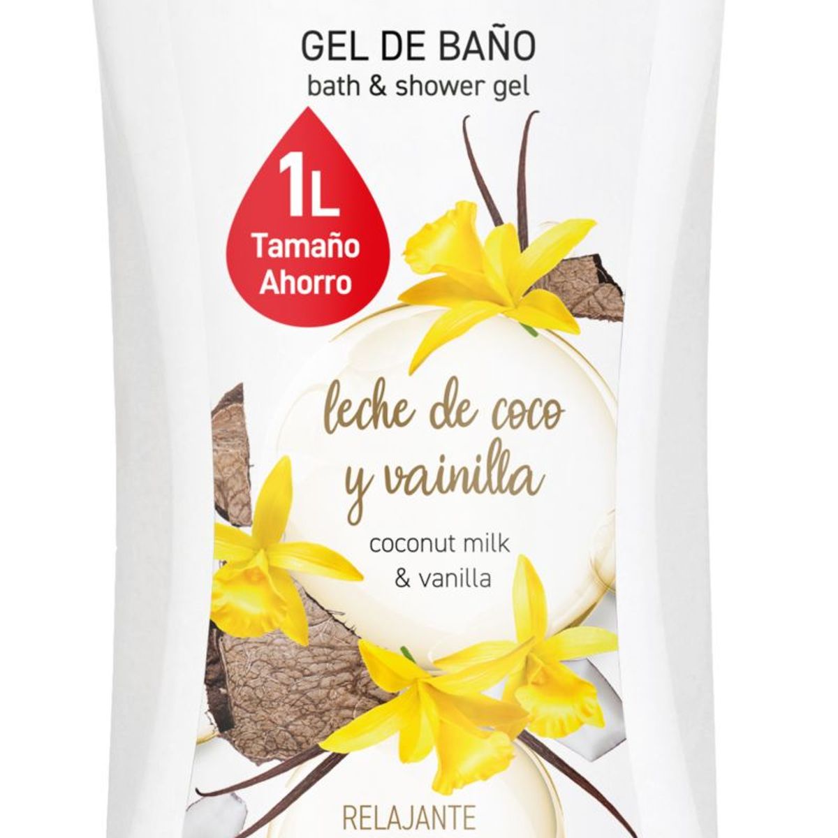 BABARIA - Gel de Baño Babaria Coco Vainilla Botella 1 L