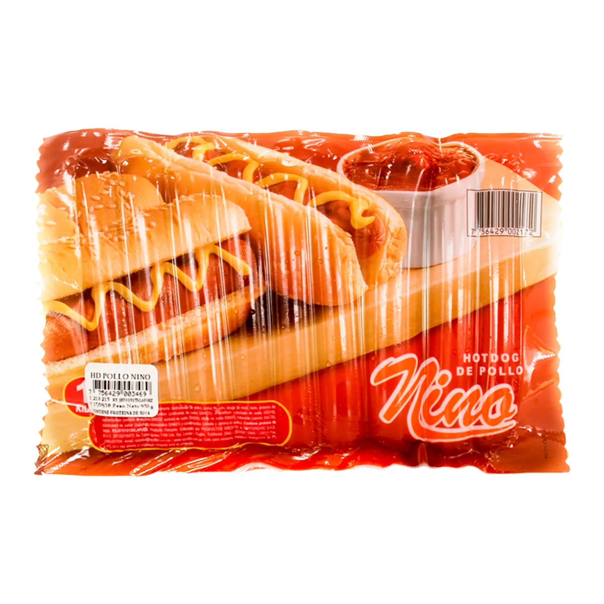 NINO - Hot Dog con Pollo Niño Empaque 900 g