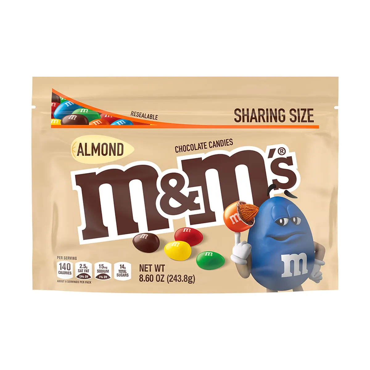 MARS - MM Almond Sharing Size 8.6 Oz x 243 g