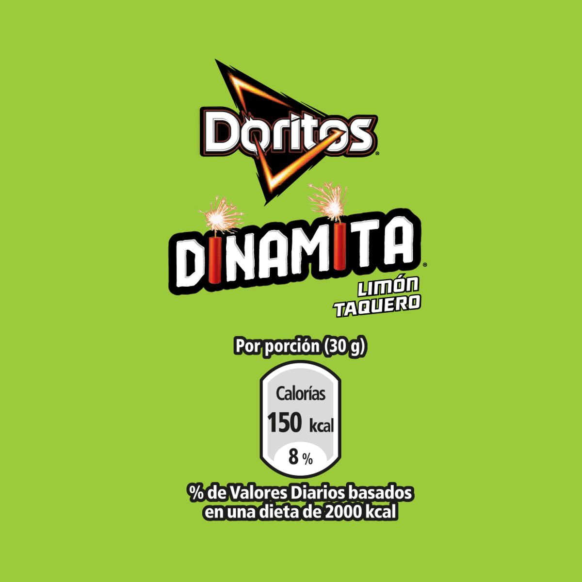 DORITOS - Tortillas de Maíz Doritos Dinamita Limón Bolsa 80 g