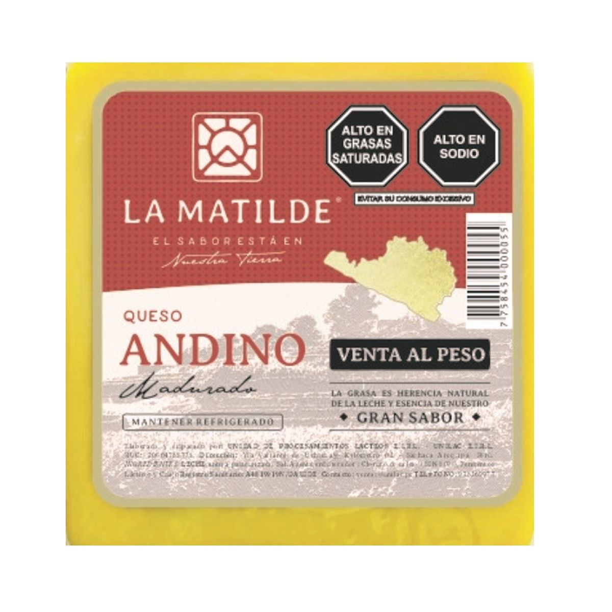 LA MATILDE - Queso Madurado Andino La Matilde x Kg