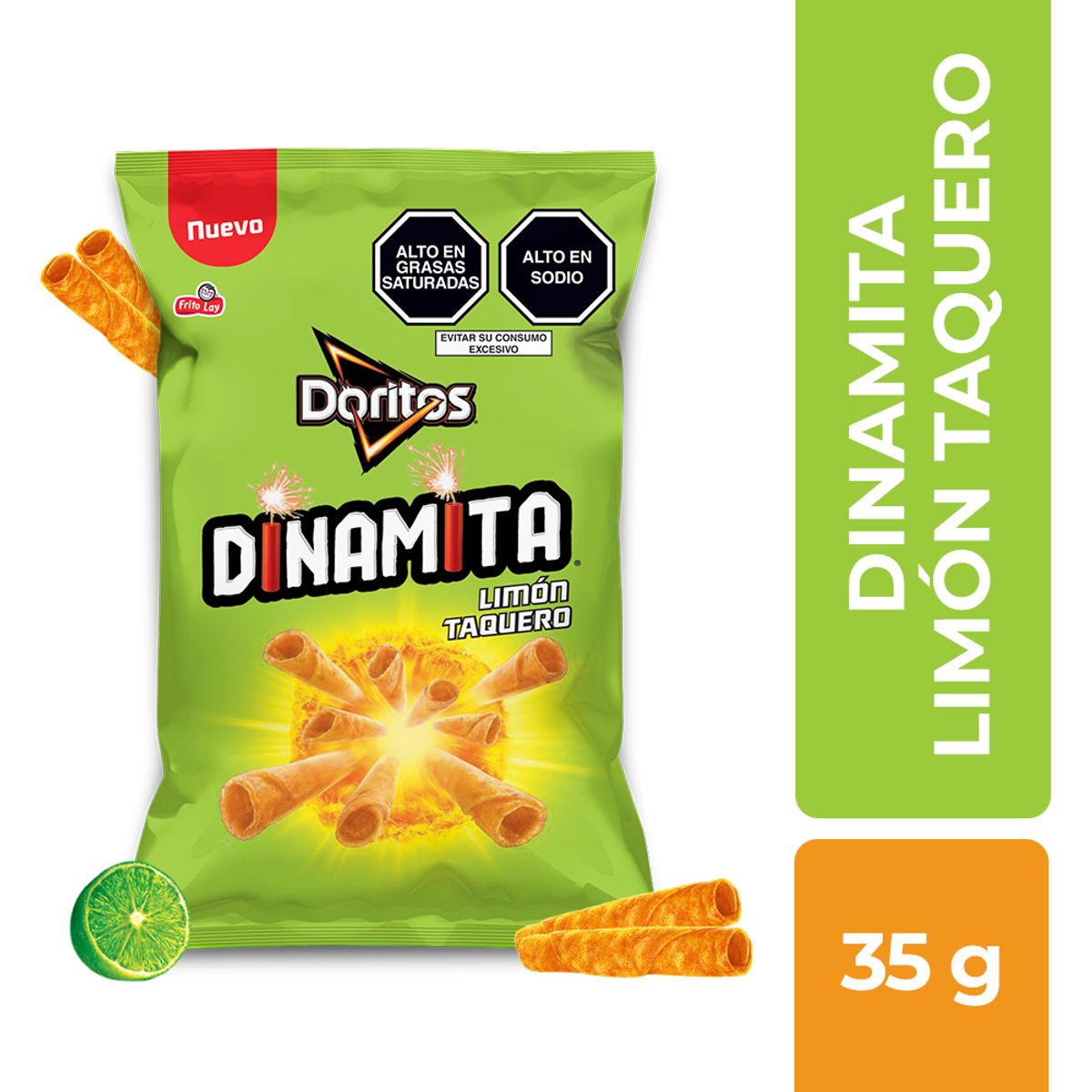 DORITOS - Snacks Doritos Dinamita Limón Bolsa 35 g