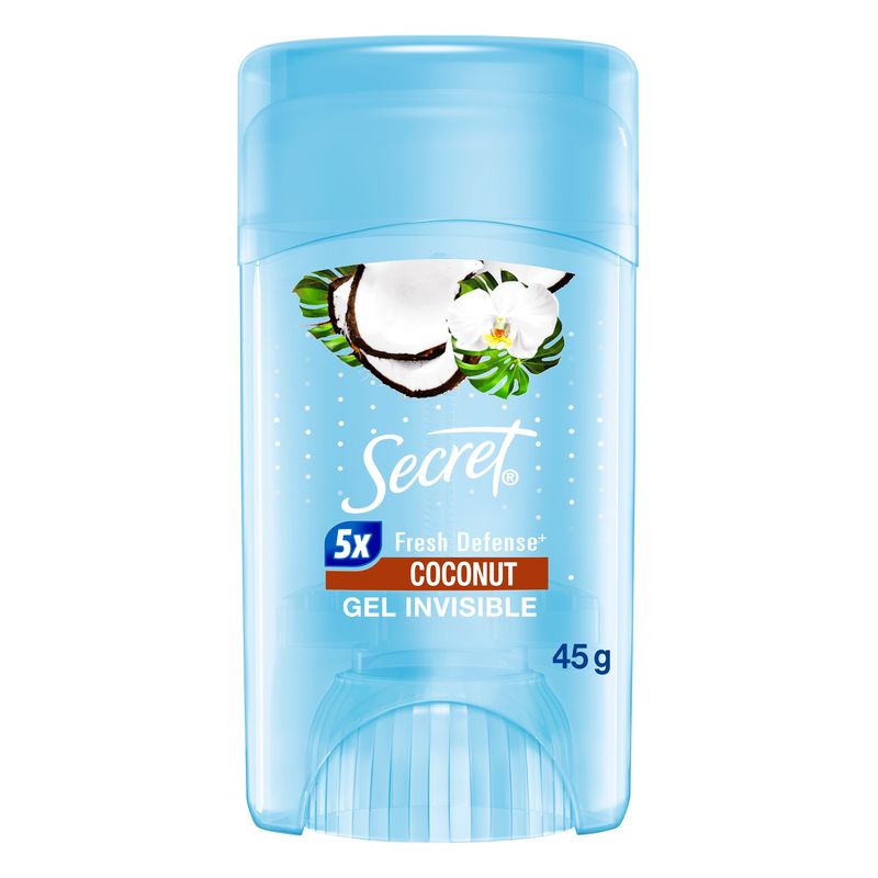 SECRET - Antitranspirante Secret Gel Invisible Ccoconut Envase 45 g