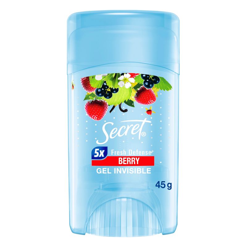 SECRET - Antitranspirante Secret Gel Invisible Berry Envase 45 g