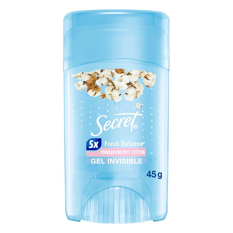 SECRET - Antitranspirante Secret Gel Powder Cotton Envase 45 g