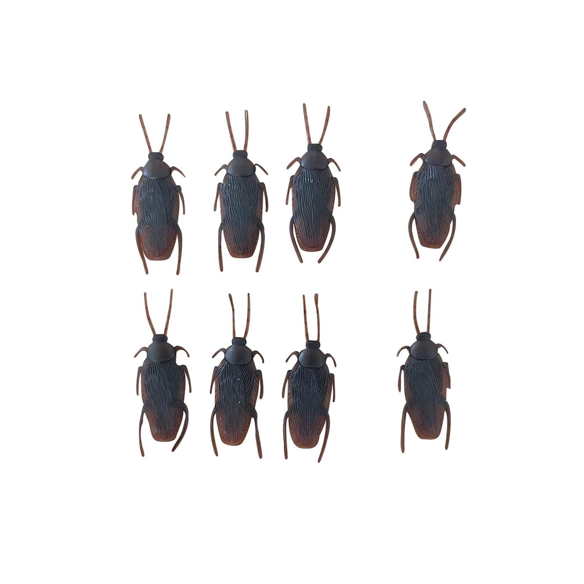 TOTTUS - SET DE CUCARACHAS DE PLASTICO 8 UNDS