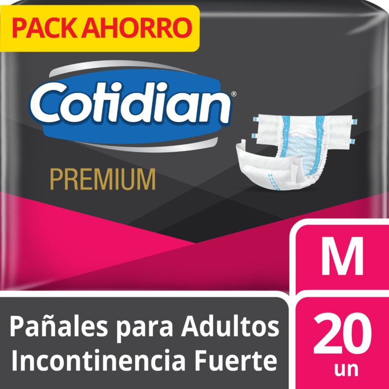 COTIDIAN - Pañal Para Adulto Cotidian Premium Talla M Empaque 20 Und